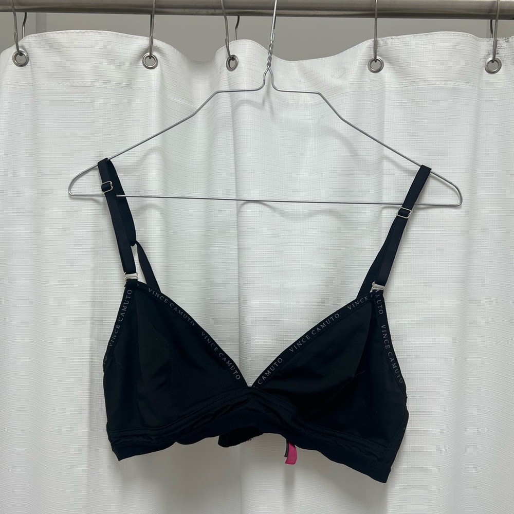 Vince Camuto Black Triangle Bralette